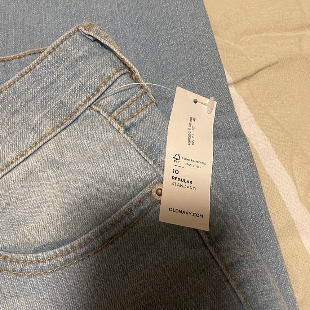 Faded Old Navy Women's Denim Straight Leg Jeans